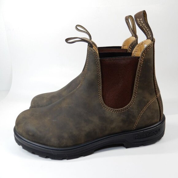 Blundstone Classics 585 Chelsea Ankle Boots Women's 8.5 Rustic Brown Leather NEW - Picture 6 of 16